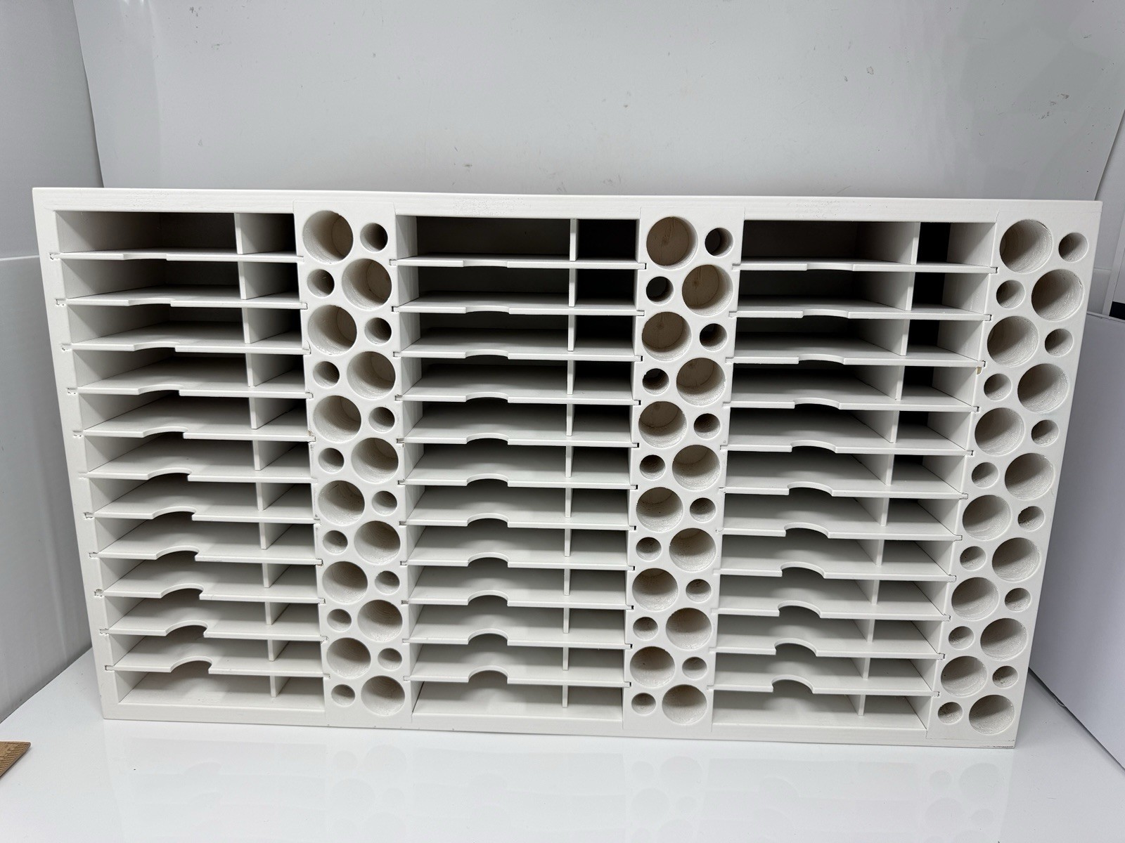 Stamp n Storage Combo Holder 48 Distress Ink Pad Marker Reinker Wall Mount White