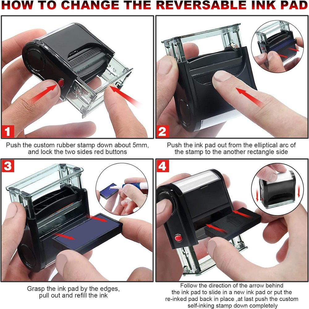 Return to Sender Stamps Office Self Inking Deceased