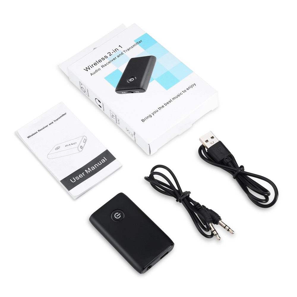 Aux Bluetooth Adapter for Car, Upgraded Bluetooth 5.3 Transmitter Receiver, P...