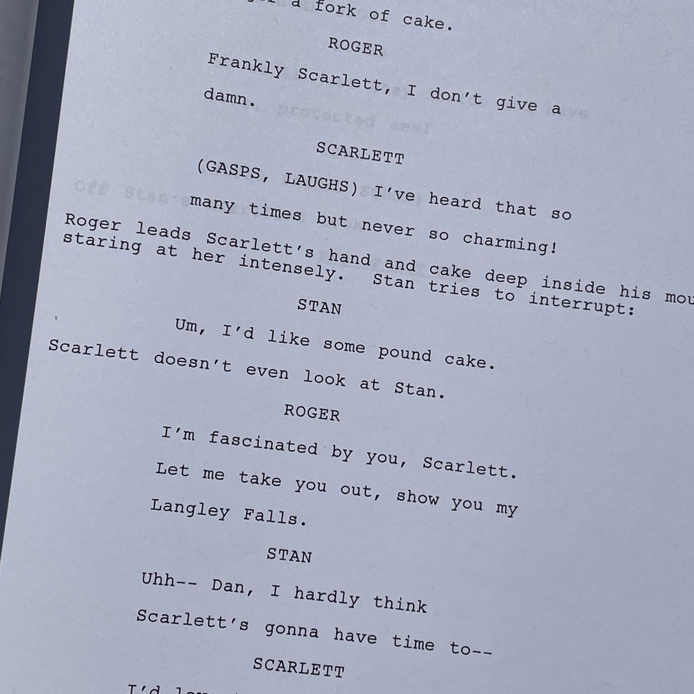 American Dad 2010 Scarlett Getter Production Used Casting Dep Table Draft Script