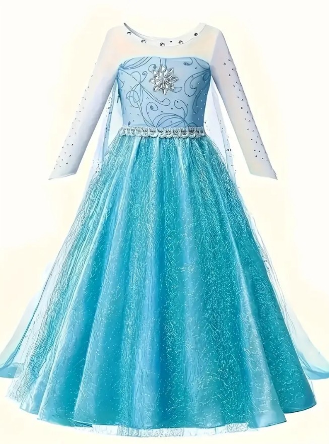 NEW Princess Elsa Frozen Dress Girls Halloween Costume