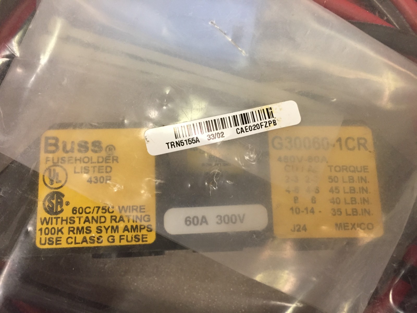 NEW Motorola External Battery Cable Kit TRN5155A & Buss Fuseholder G30060-1CR