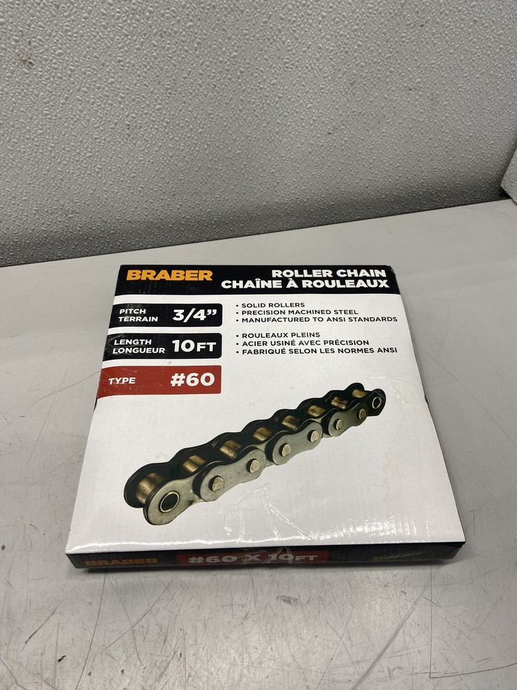 Braber Self Lube Roller Chain #60 X 10FT