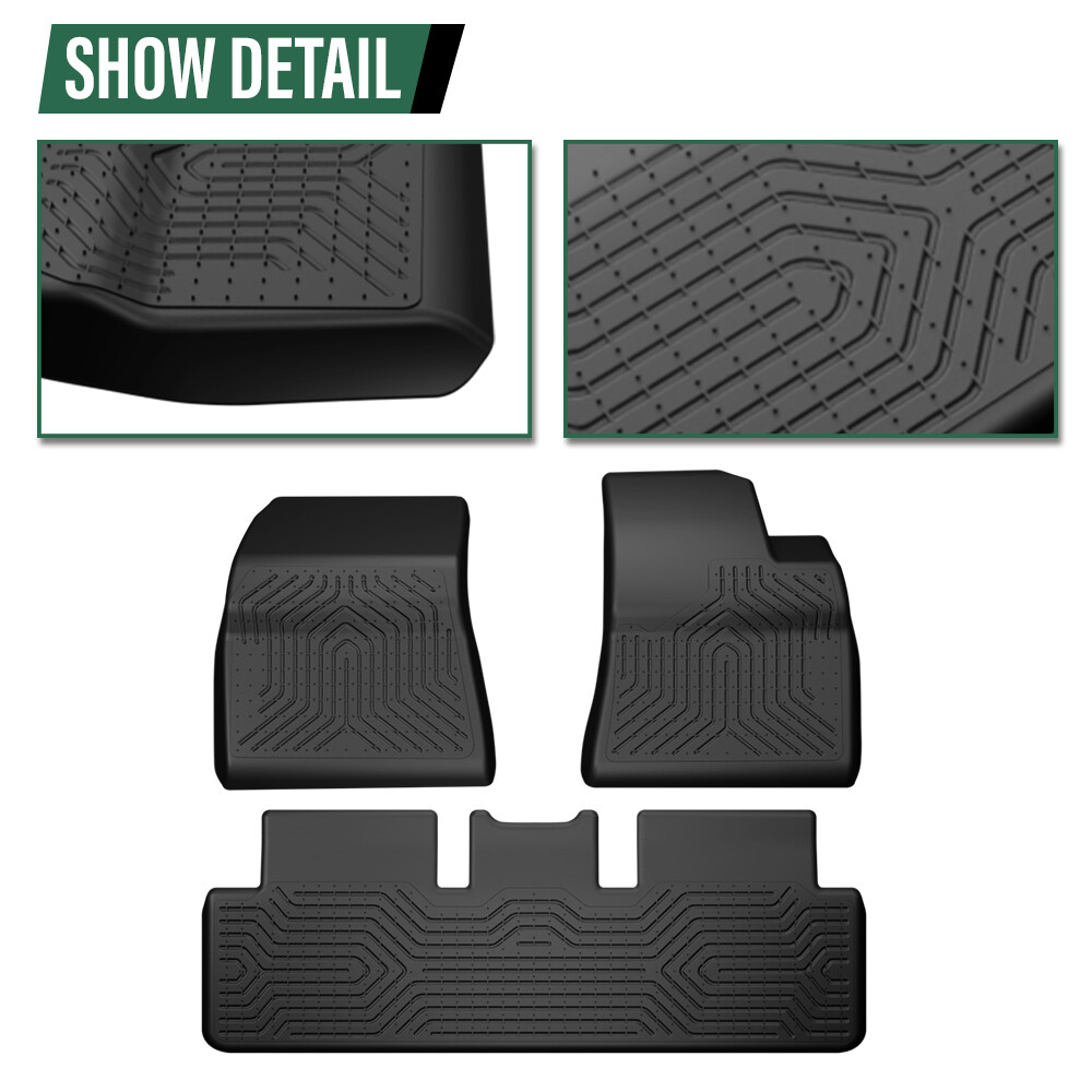 Fit For 2017-2023 Tesla Model 3 All Weather TPE Floor Mats Protection Liners