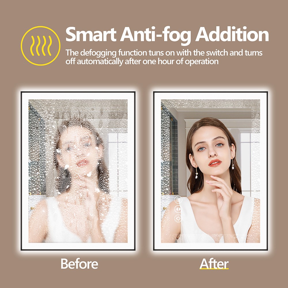 72x36"Frameless LED Bathroom Mirror,Smart Mirror