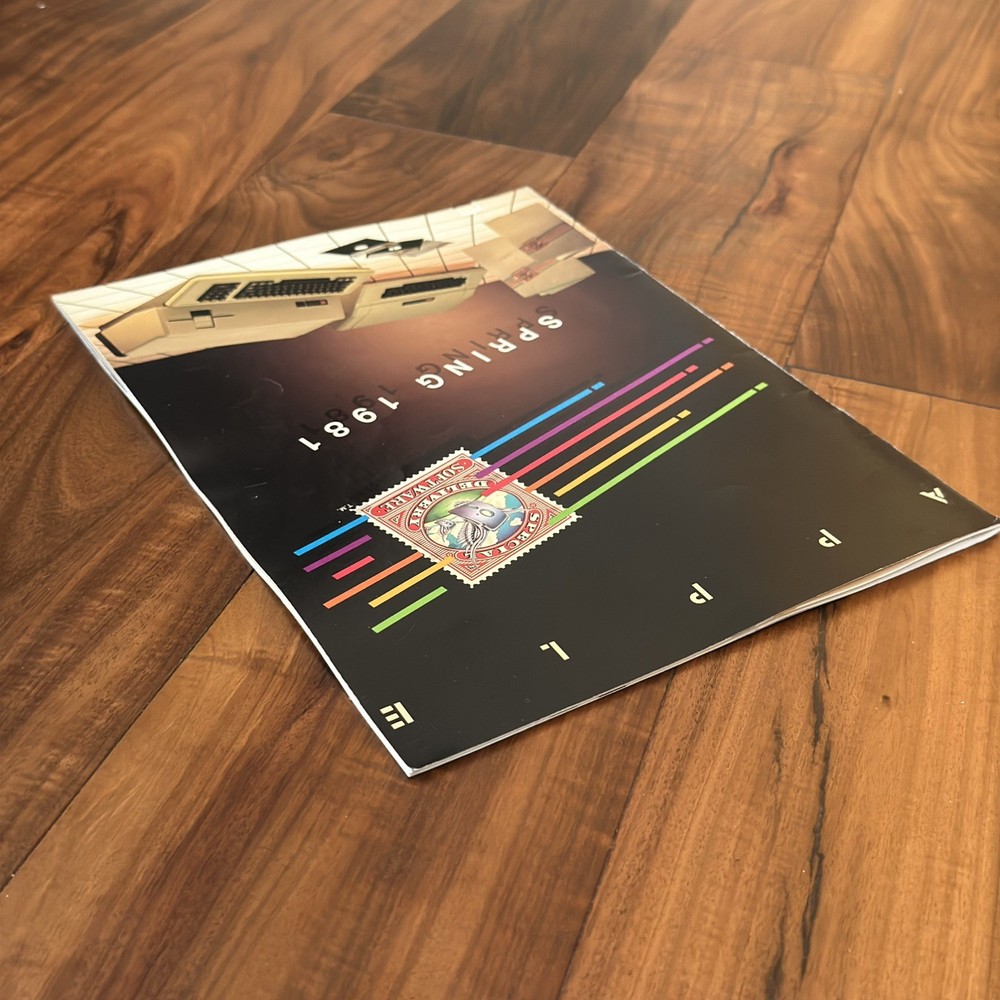 Apple Spring 1981 Catalog Computer Software Technology Magazine Vintage Print