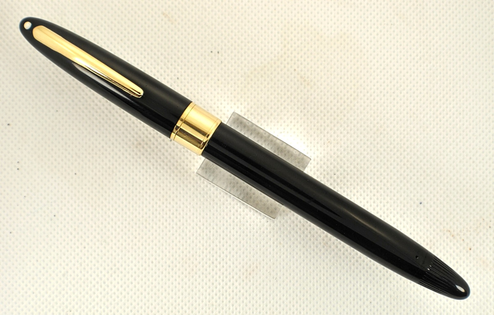 Very Nice Black Snorkel Statesman, Smooth Medium Palladium Nib, RESTORED