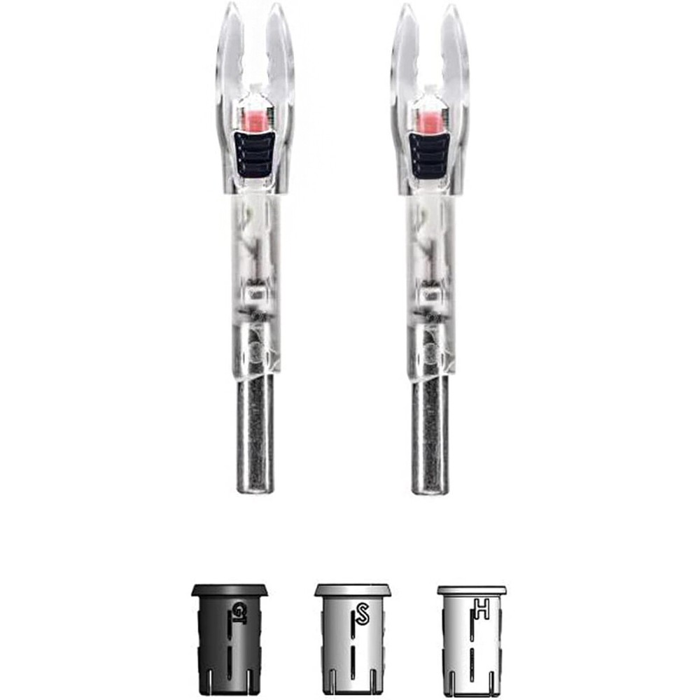Nockturnal Shift Universal Size Red Lighted Nock 2-Pack
