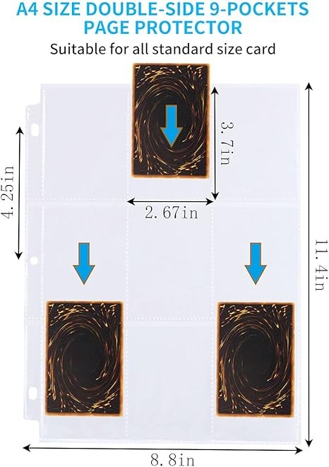 9 Pocket Trading Card Binder Pages