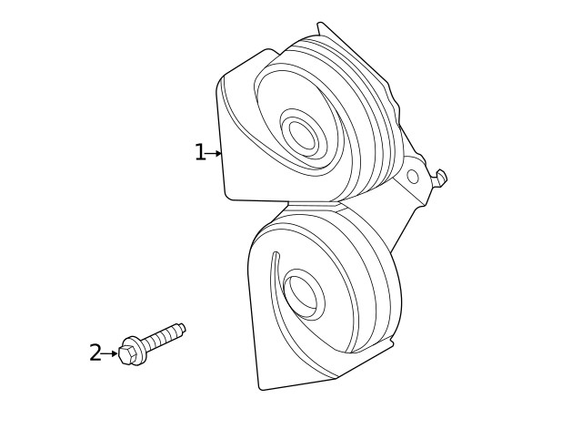 Genuine Ford Horn L1MZ13832A