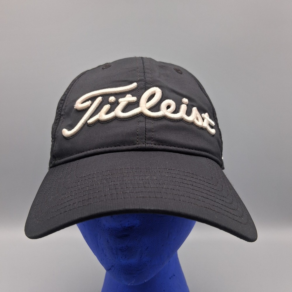 Titleist Pro V1 FJ Black Adjustable Strap Back Golf Hat Cap