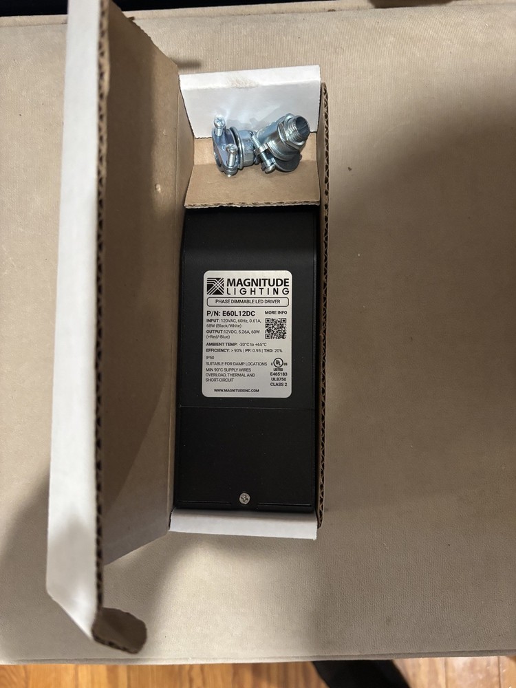 Magnitude Lighting Dimmable LED Light Transformer Driver E60L12DC