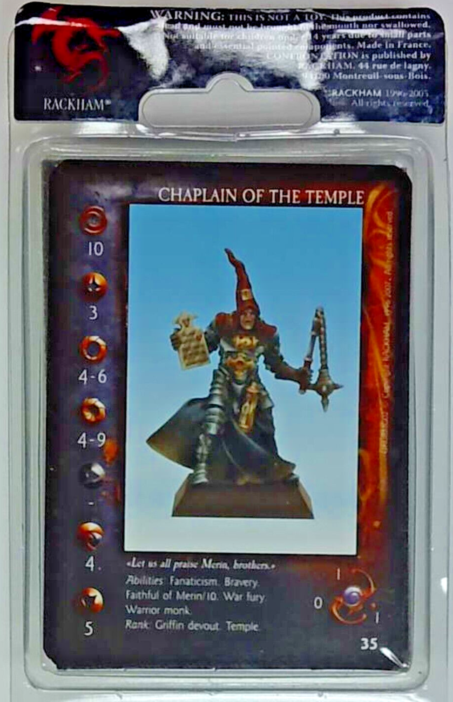 RACKHAM Confrontation: Chaplain Of The Temple GRMG02