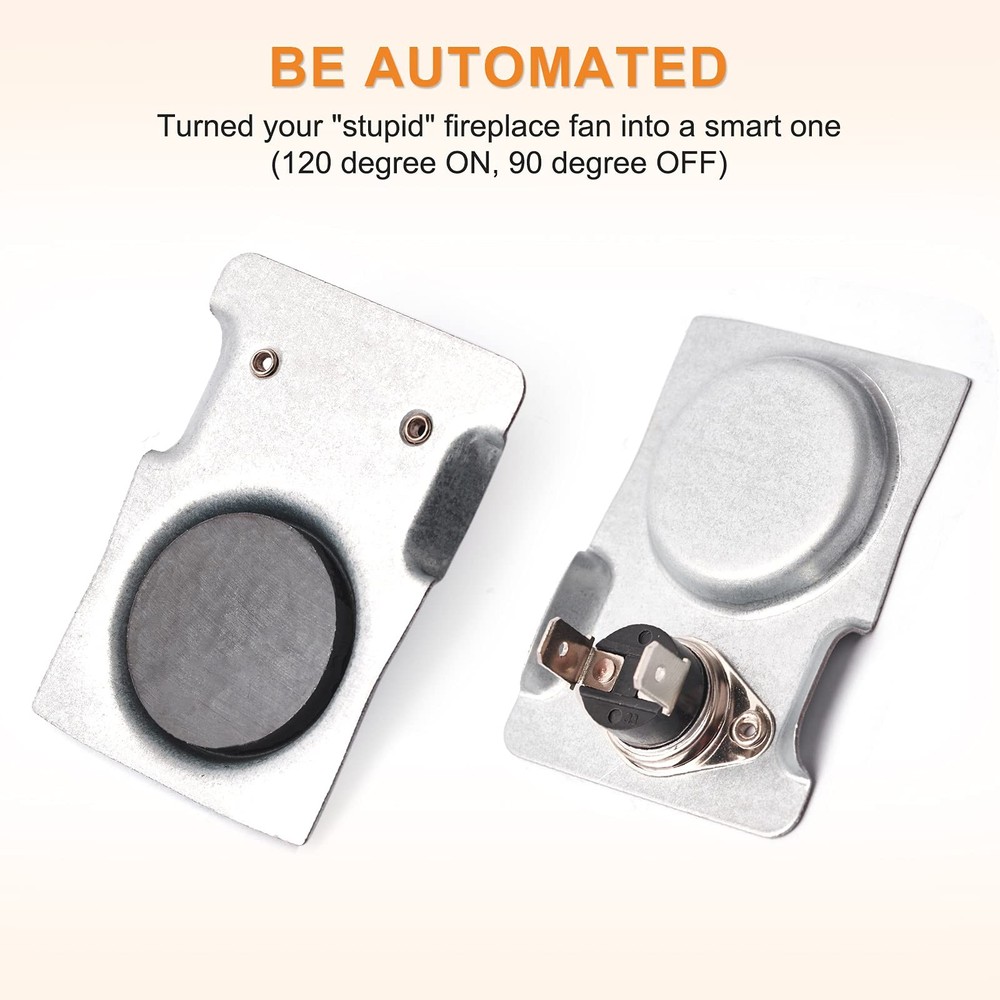 Adviace Magnetic Automatic Thermostat Sensor Thermostat, Silver