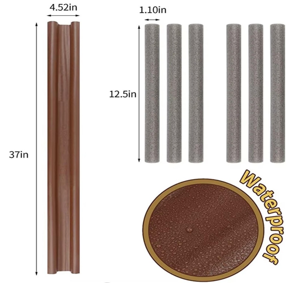 DraftBusterz - Dorm | Home Door Draft Stopper. Temperature Normal, Brown