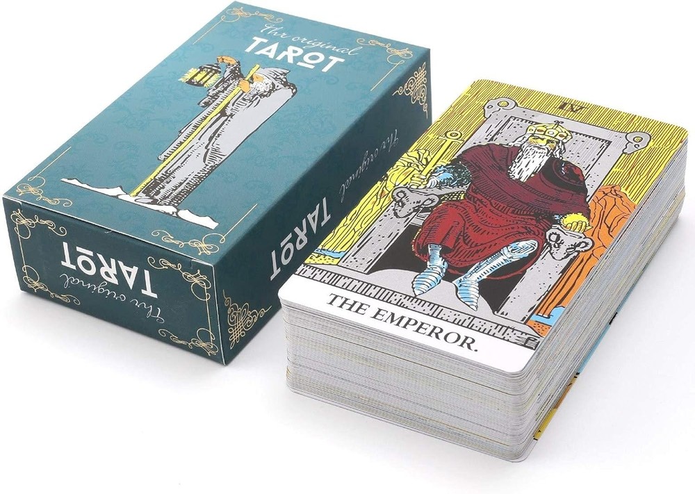 Tarot Cards, 78 Pcs Durable Large Borderless Deck for Beginners and Experts, ...