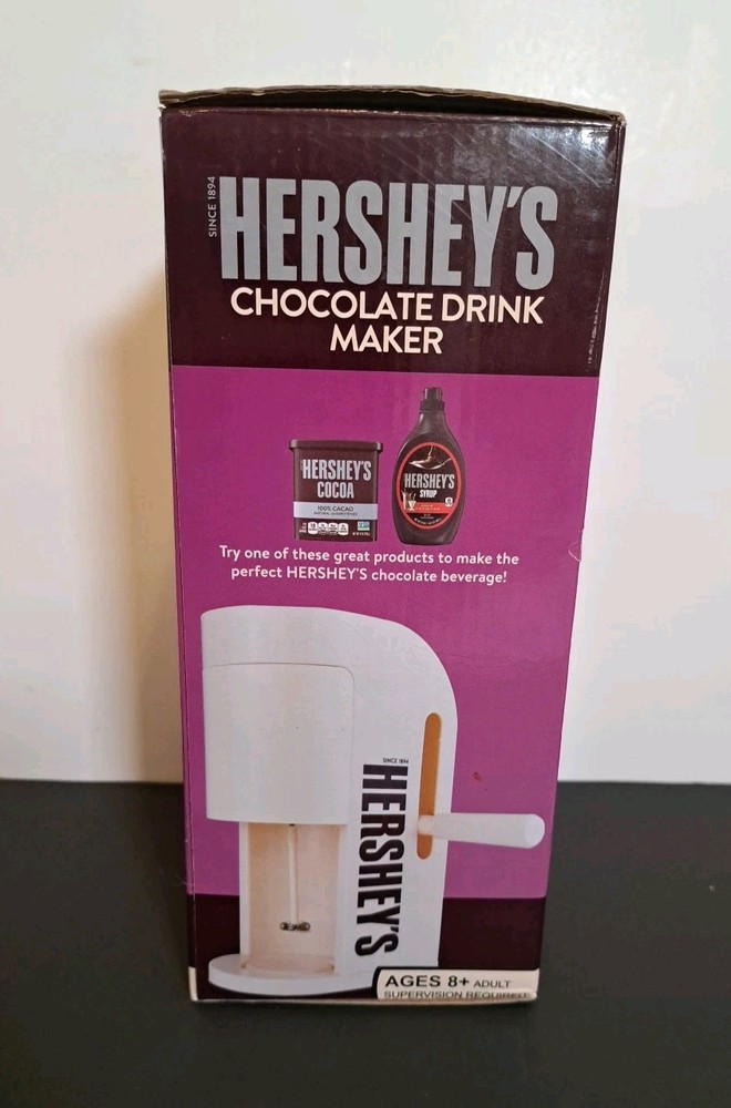 Hershey's Chocolate Drink Maker White New Open Box