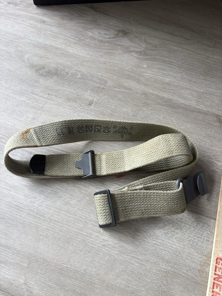 Vintage Korean Rifle Sling 1978 Dated Garand Canvas Web