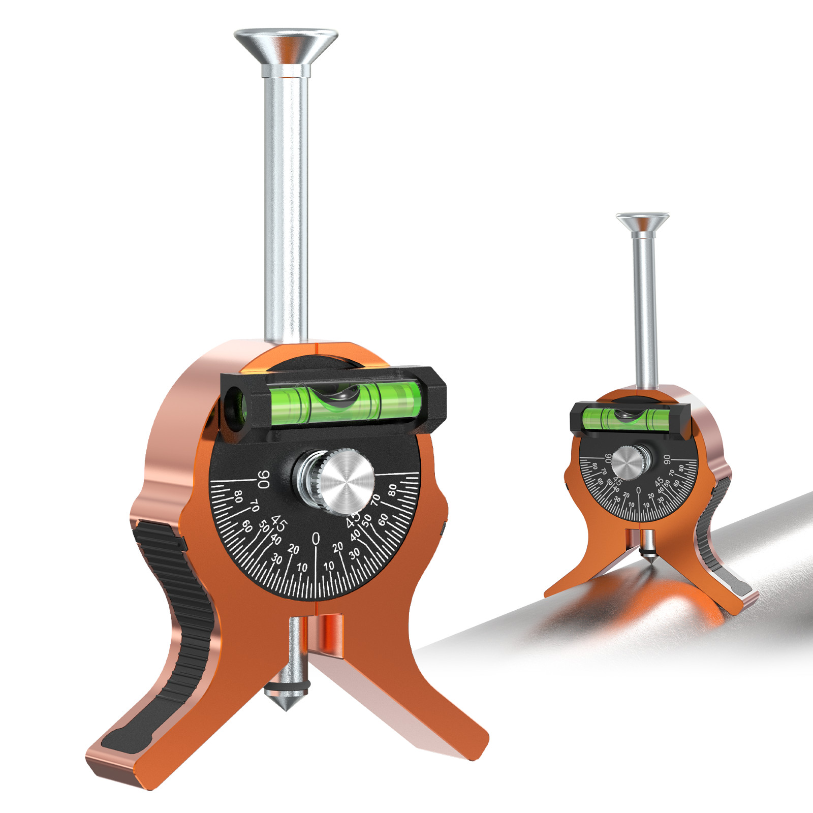 Upgraded Pipe Center Finder, Y-Shape Base with Fully Embedded Magnets