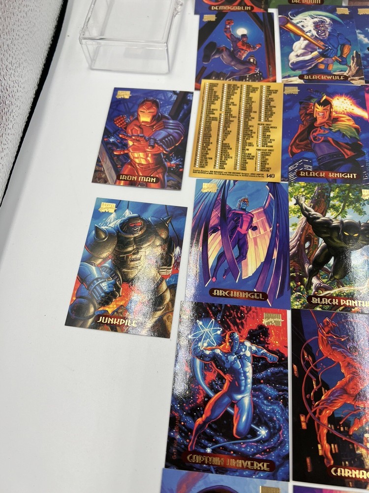 1994 Fleer Marvel Masterpieces 32 CARD LOT