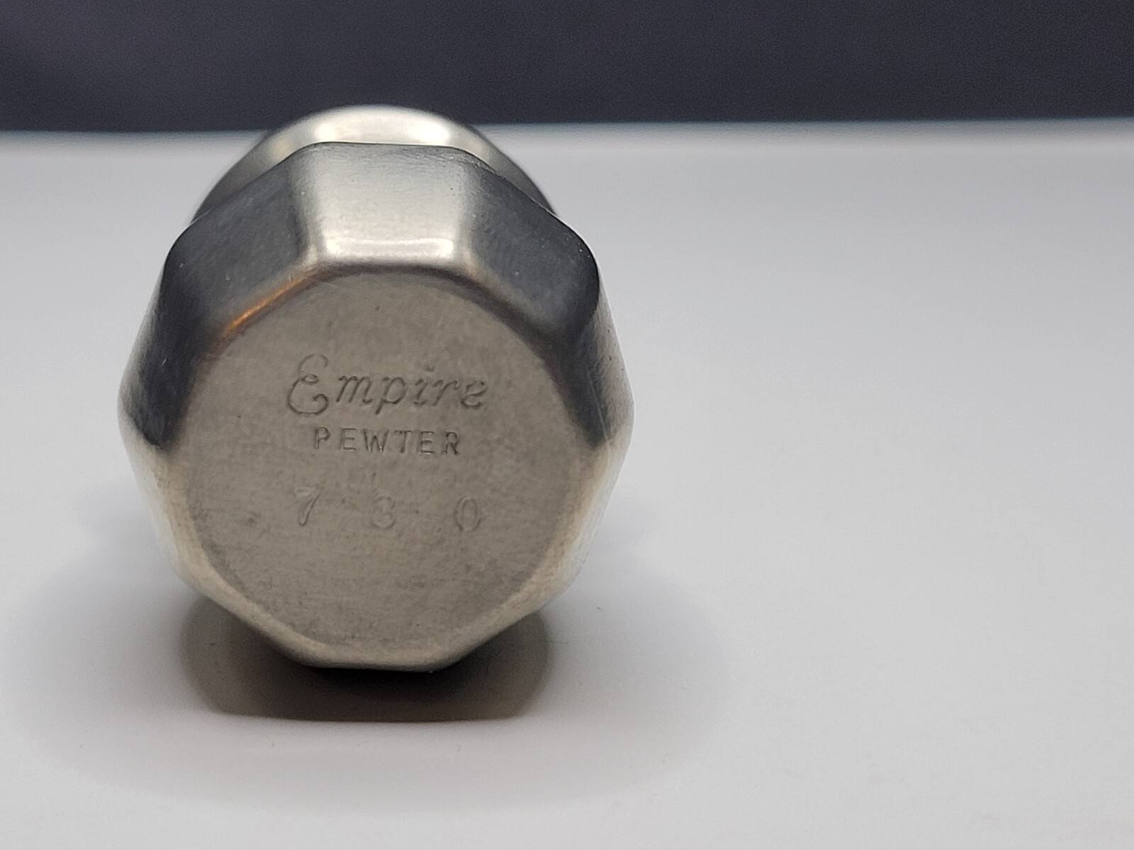 VINTAGE EMPIRE 730 SILVER PEWTER SALT & PEPPER SHAKER SET MADE IN U.S.A. BNIB!