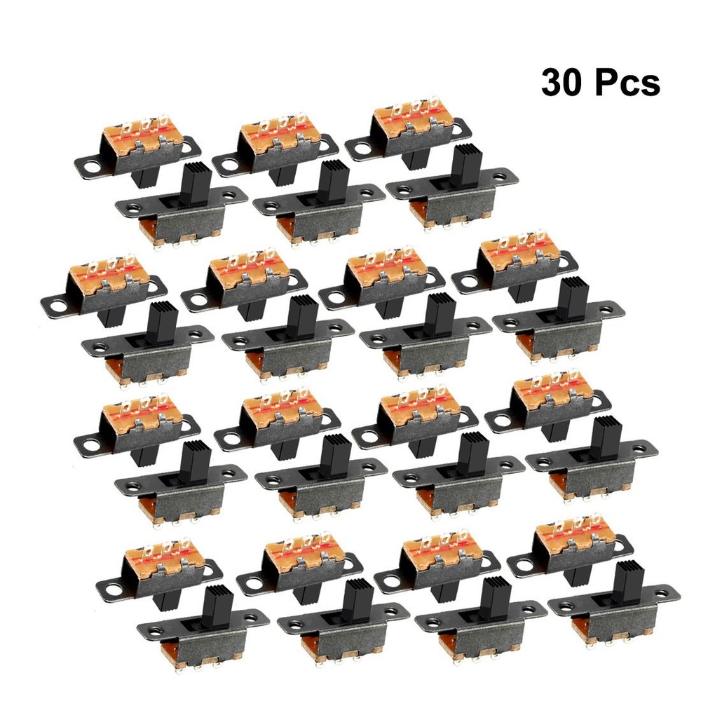 30pcs 4mm Vertical SPDT Switch 2 Position 3 Terminals PCB Panel