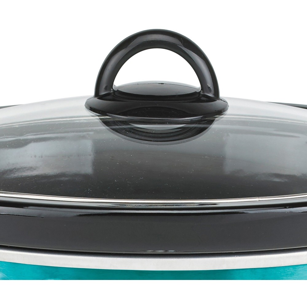 4.5-Quart Scallop Pattern Slow Cooker (Blue)