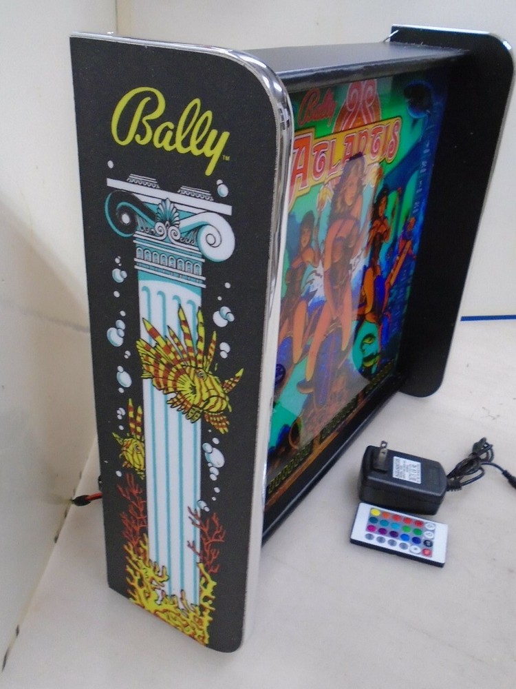 Bally Atlantis Pinball Head LED Display light box