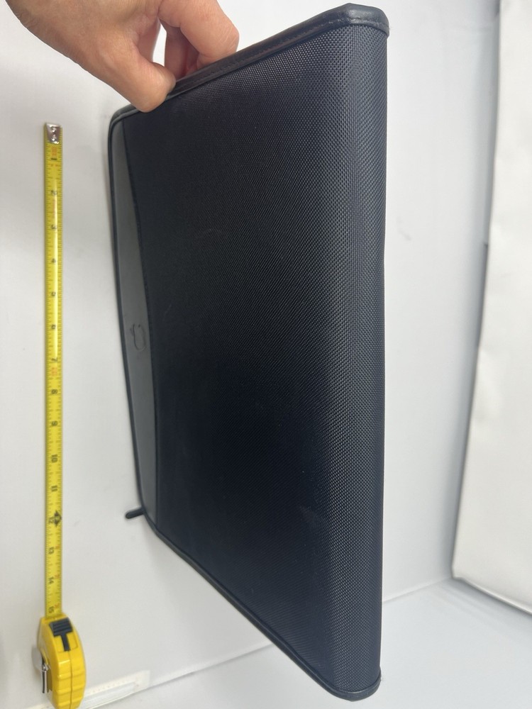 Apple Logo Padfolio Notebook Folder Notepad Ballistic Nylon Black 8.5x11 Pad