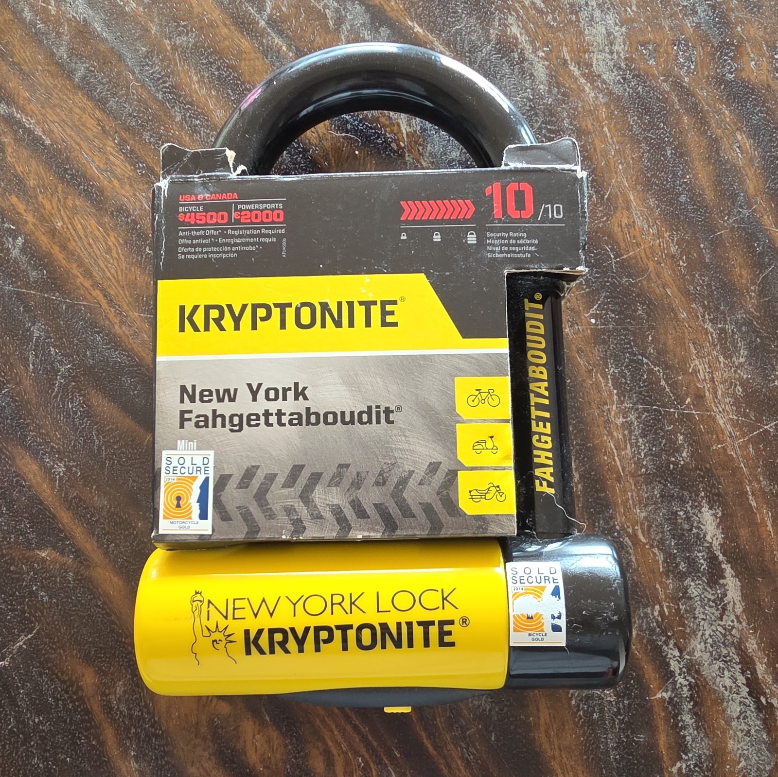 NEW Kryptonite New-U New York Fahgettaboudit Mini FREE QUICK SHIPPING