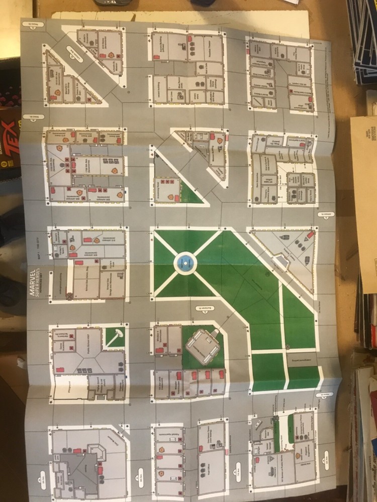 MARVEL SUPER HEROES ADVANCED SET TRS 1986 ROMPER GAME