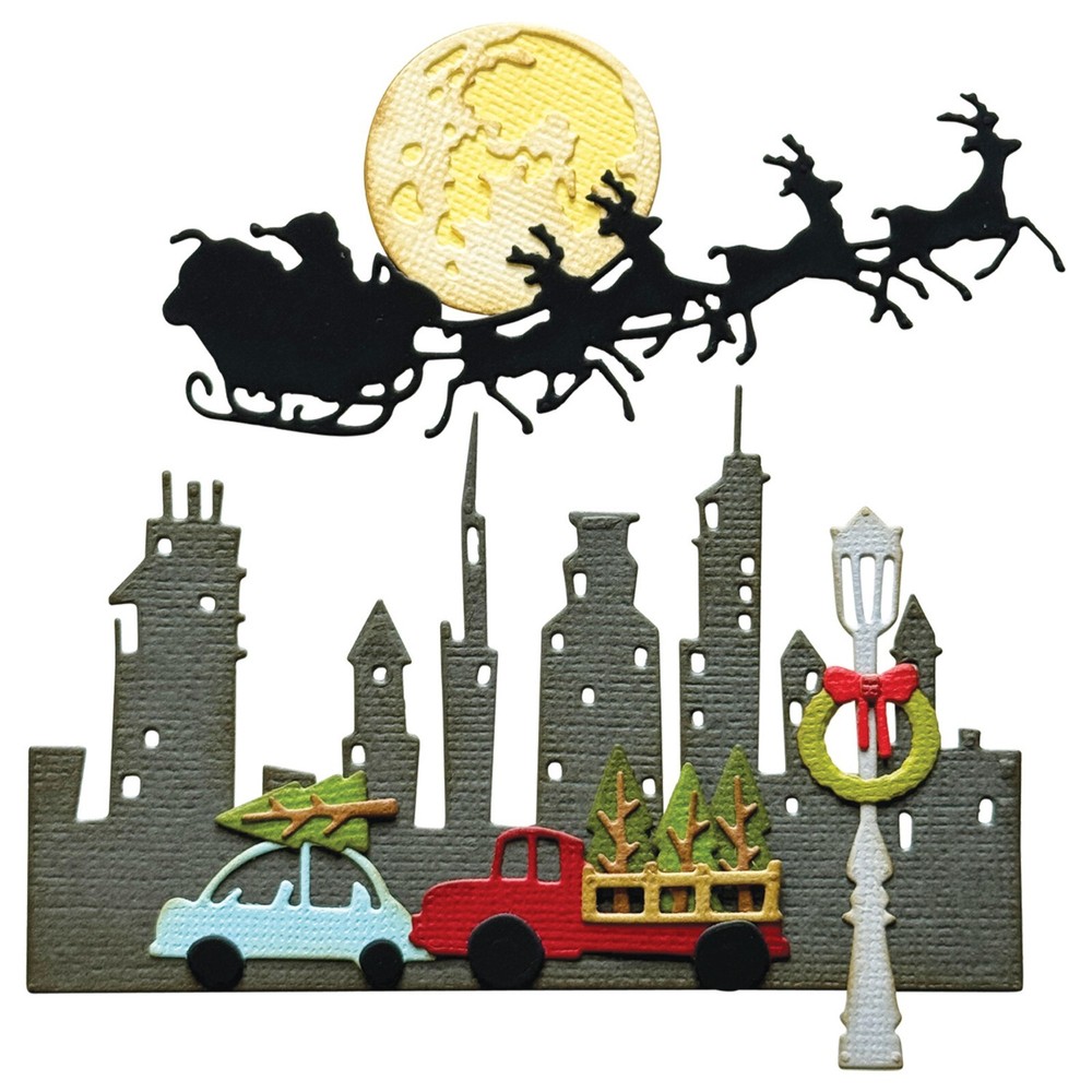 Sizzix Thinlits Vault Christmas Magic #666718 12pk set Retail $20.99 Tim Holtz
