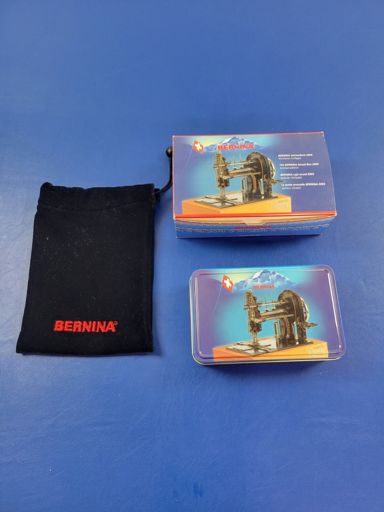 New BERNINA Accessories Attachments Tin Box Souvenir Keepsake