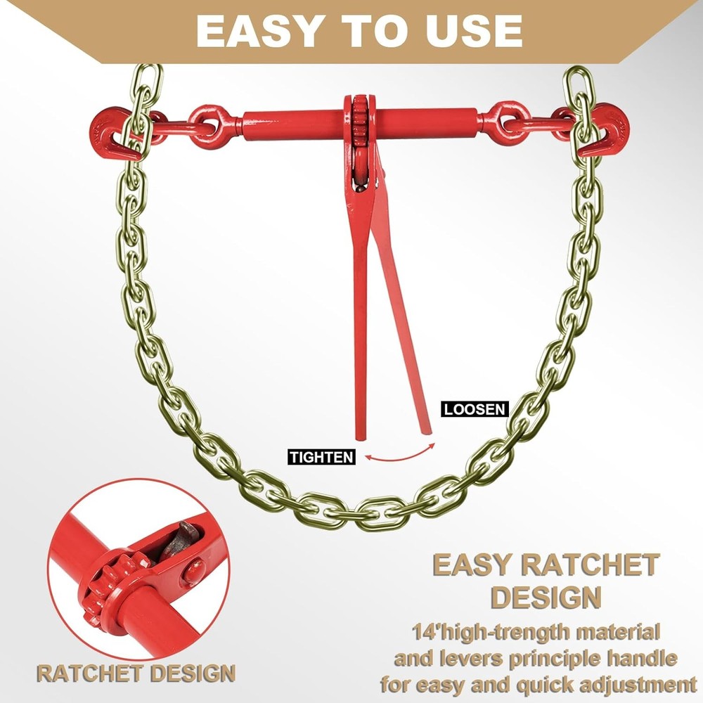 Chain Binder Kit 3/8 Transport Chain 4 Pack
