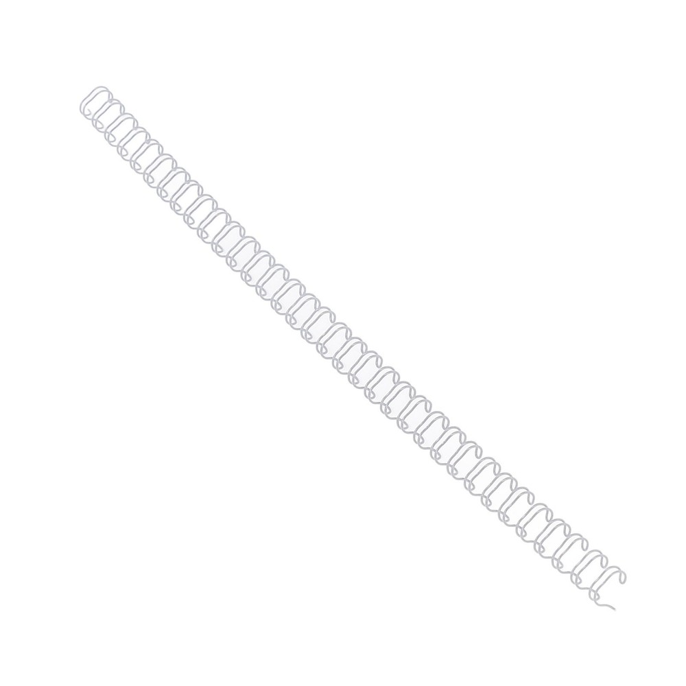 White 100X Double Loop Wire Binding Spine 6.4mm Diameter 34 Teeth 3:1 ScalE