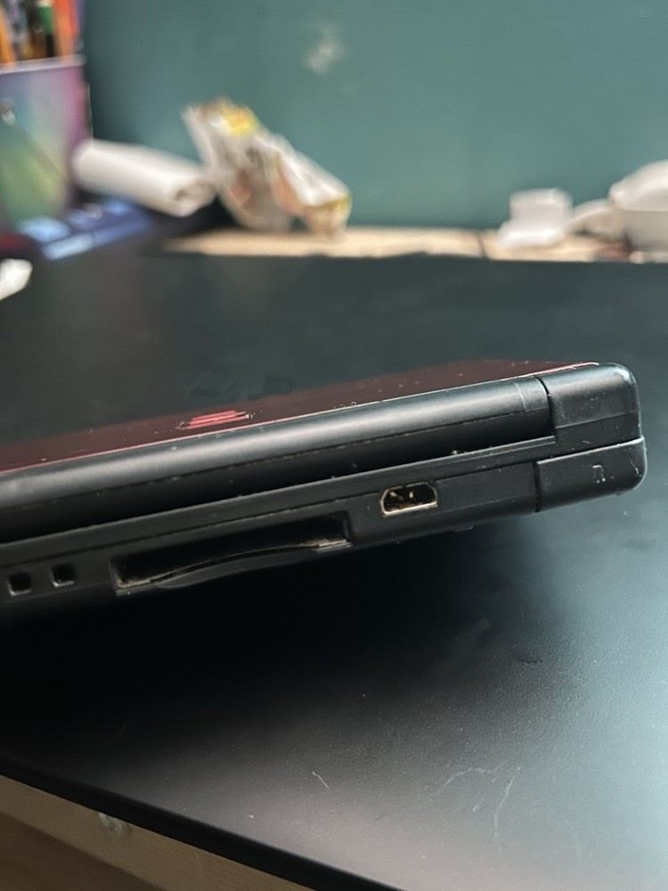 Nintendo DS Lite Red Black Handheld System Console READ DESC