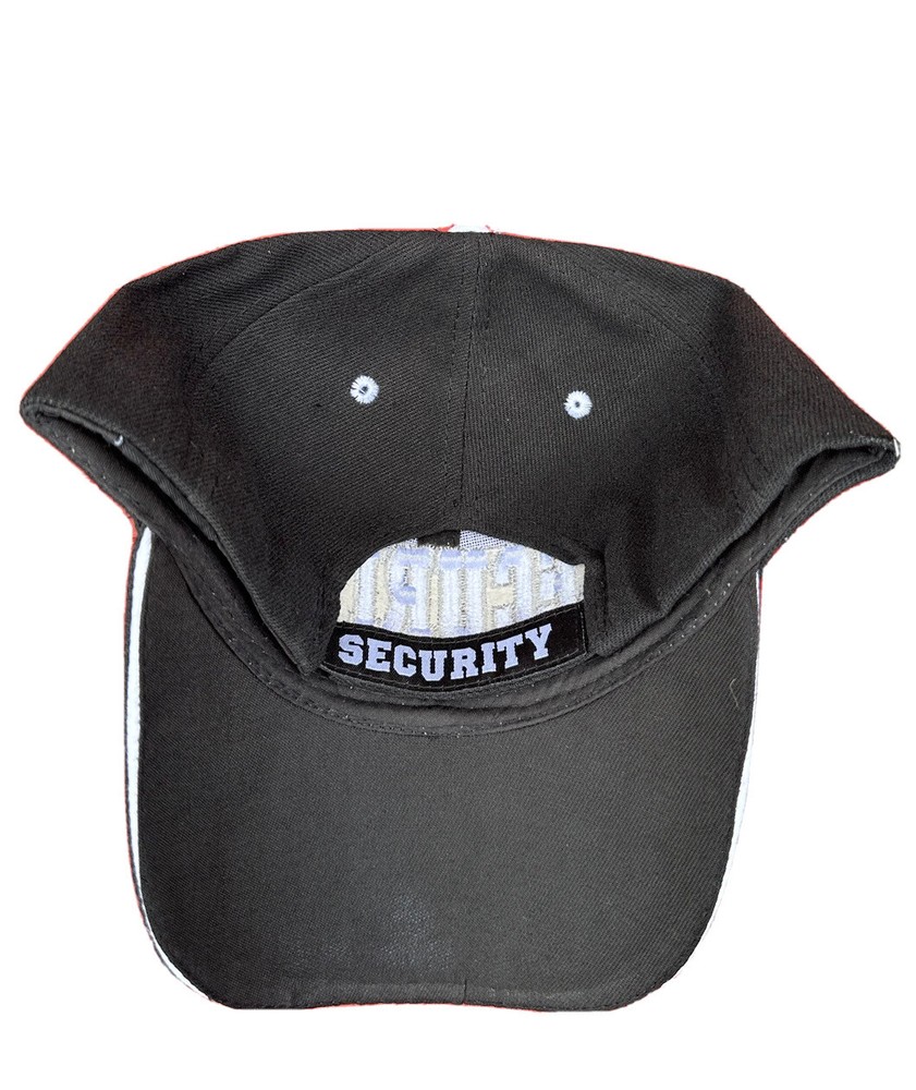 Security Hat Officer Guard Baseball Cap Adjustable Black Hat Headwear