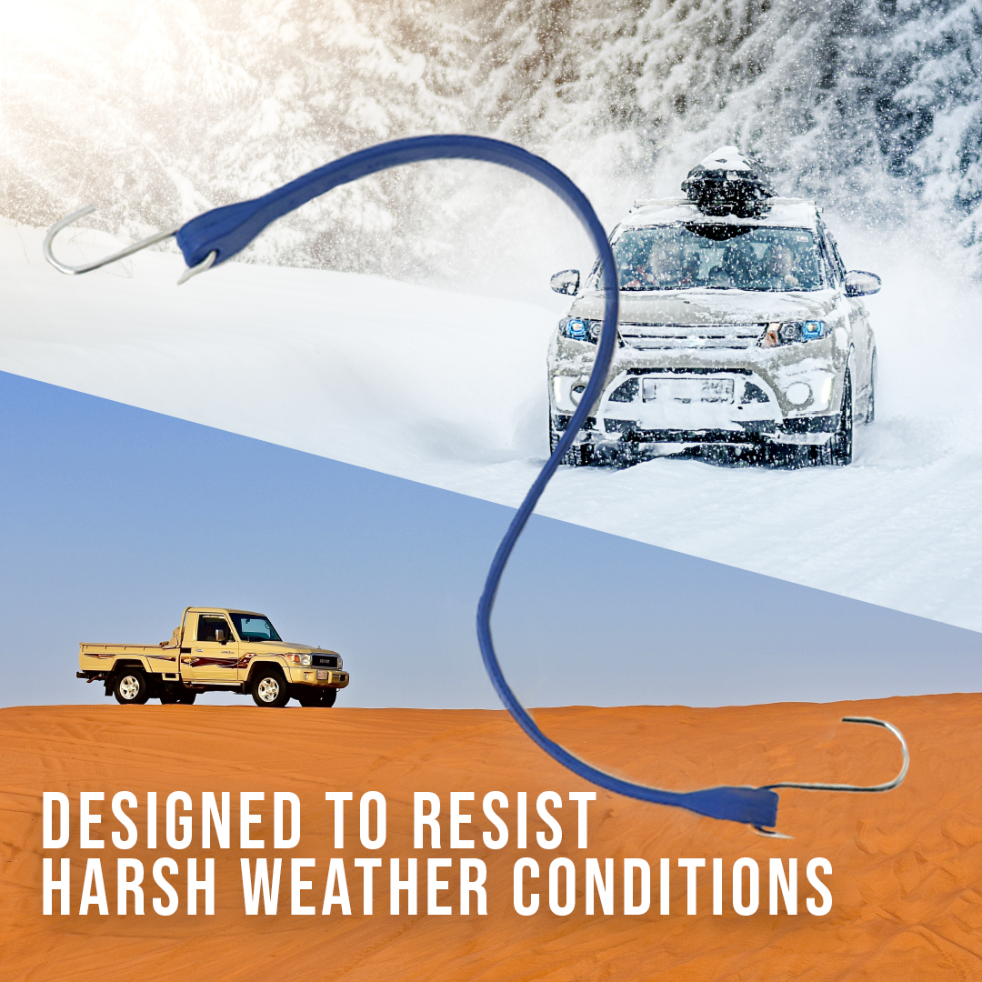 Boxer Red EPDM Tarp Strap 15" Color - 10 Pack - Bungee Cords Heavy Duty