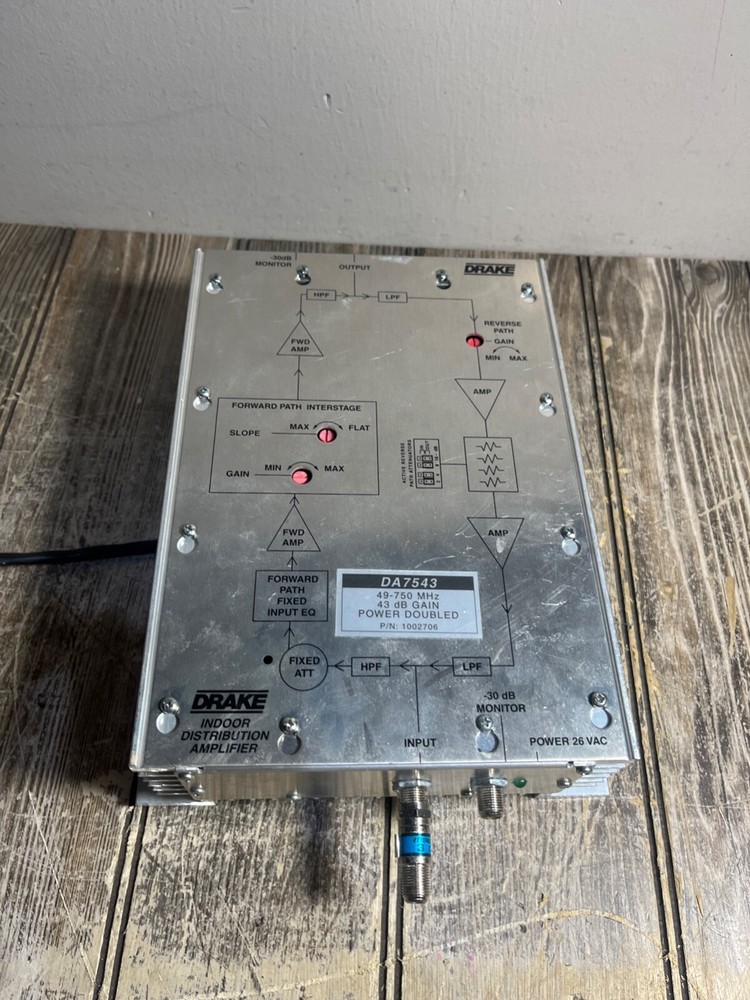 Drake DA7543 Distribution Amplifier- UNTESTED, AS-IS, Read