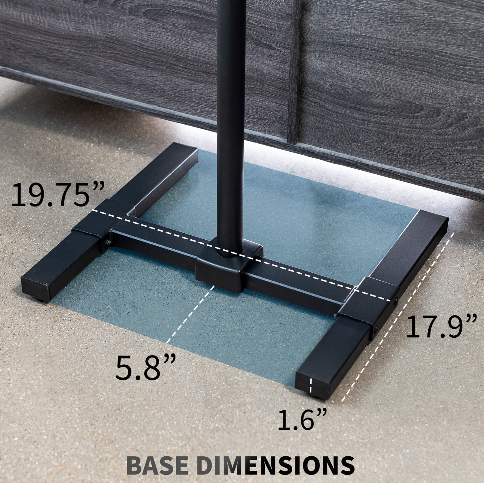 VIVO TV Display 13" to 50" Floor Stand, Height Adjustable Mount for Flat Screen