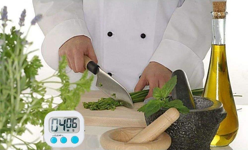 6 Pack Small Digital Kitchen Timer Magnetic Back And ON/Off Switch,Minute Second