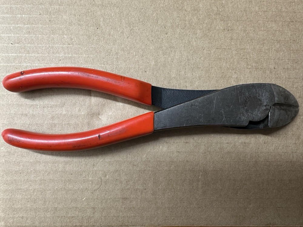 Snap On Tools 388ACP 8" High Leverage Diagonal Cutter Made USA Red Handle
