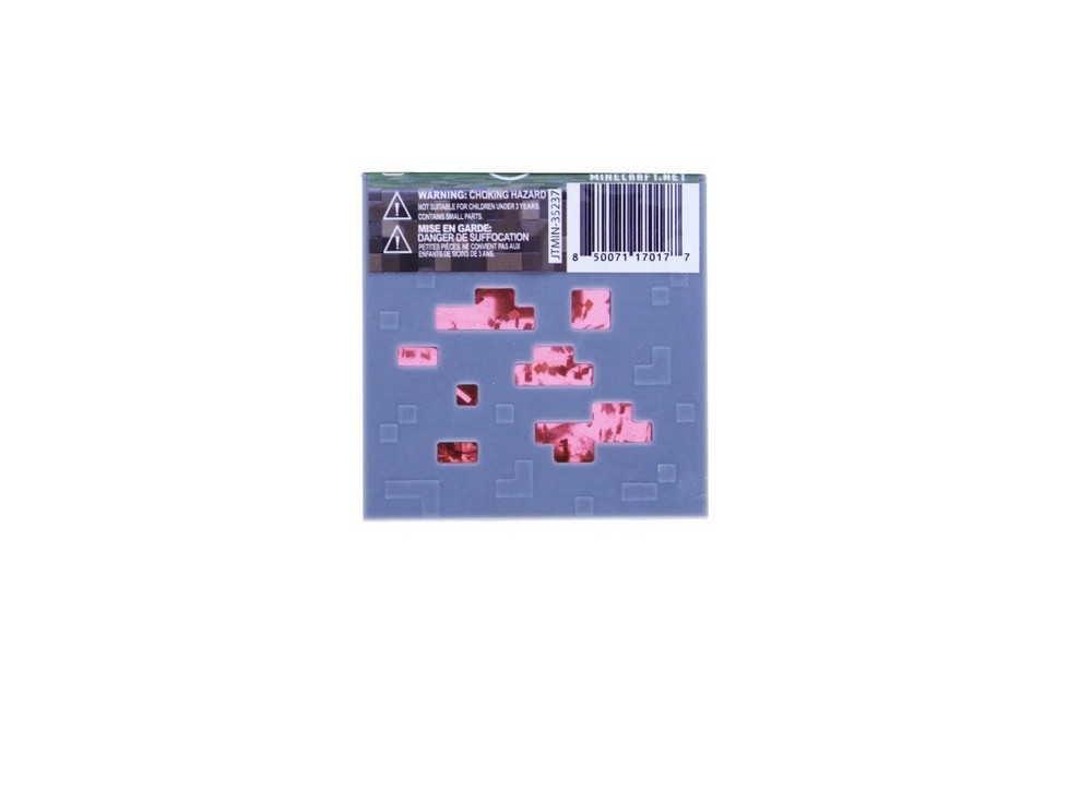 Minecraft Squeeze Toy Red Glitter cube