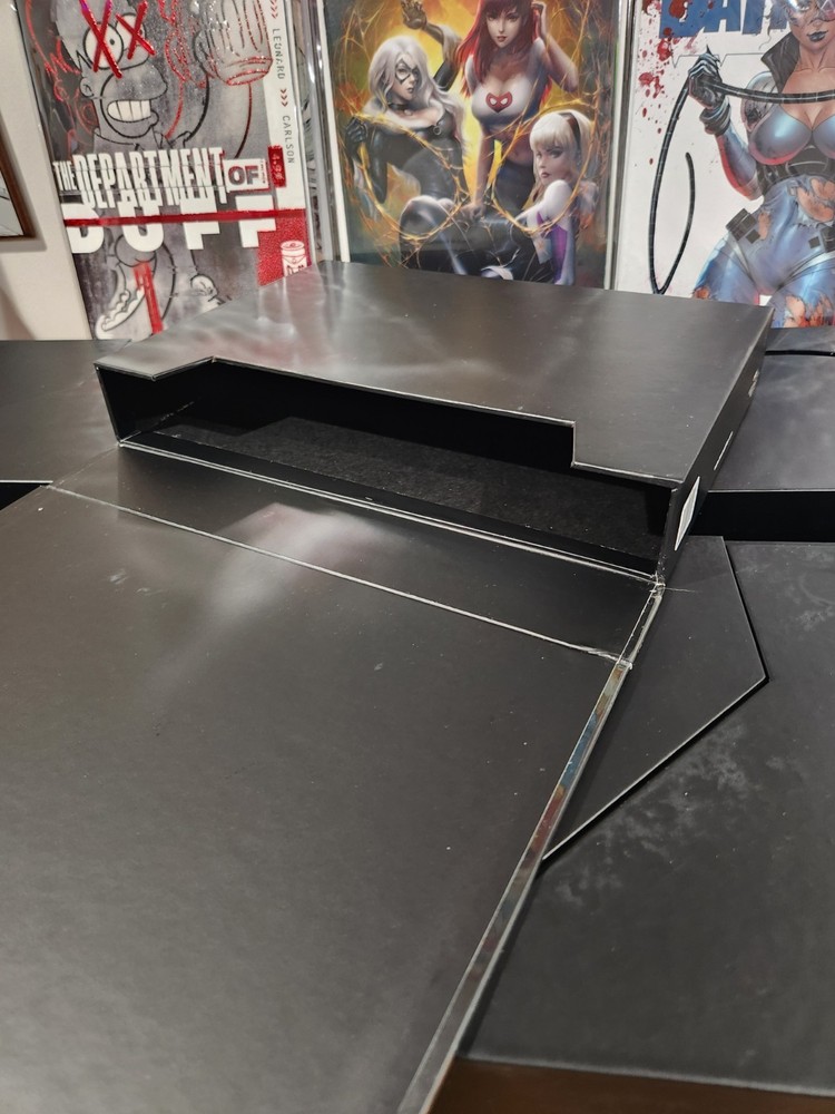 Comic Book Storage Folio Case Folder Drop Back Box Hold 15 Bagged 20 Loose BCW