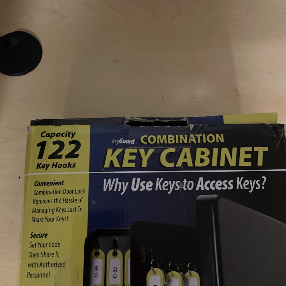 KeyGuard Combination Key Cabinet 122 Key Hooks (Used)