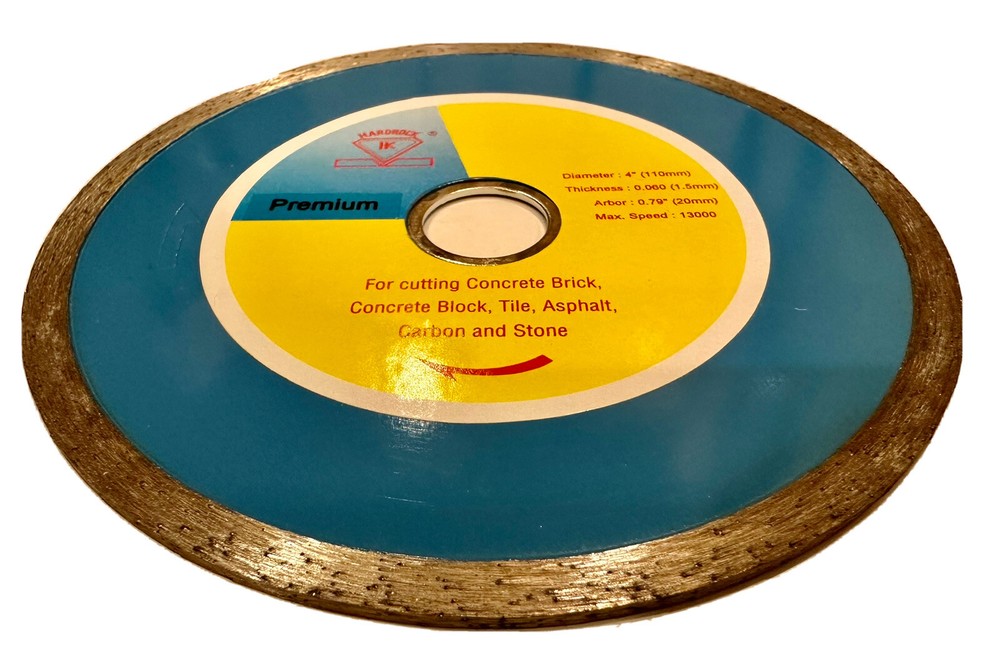 2-pack! 4" Continuous Diamond Blades for Cutting Bricks, Blocks, Tiles, Marble