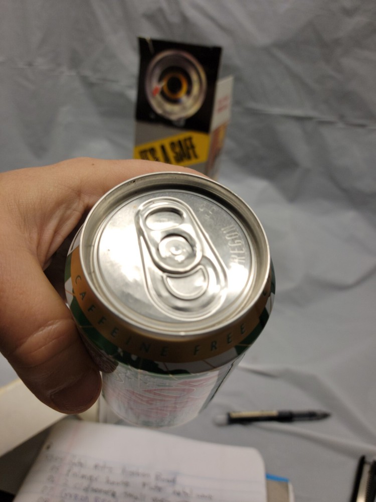 Vintage STASH CAN SECURITY BOX Canada Dry Ginger Ale # 6002