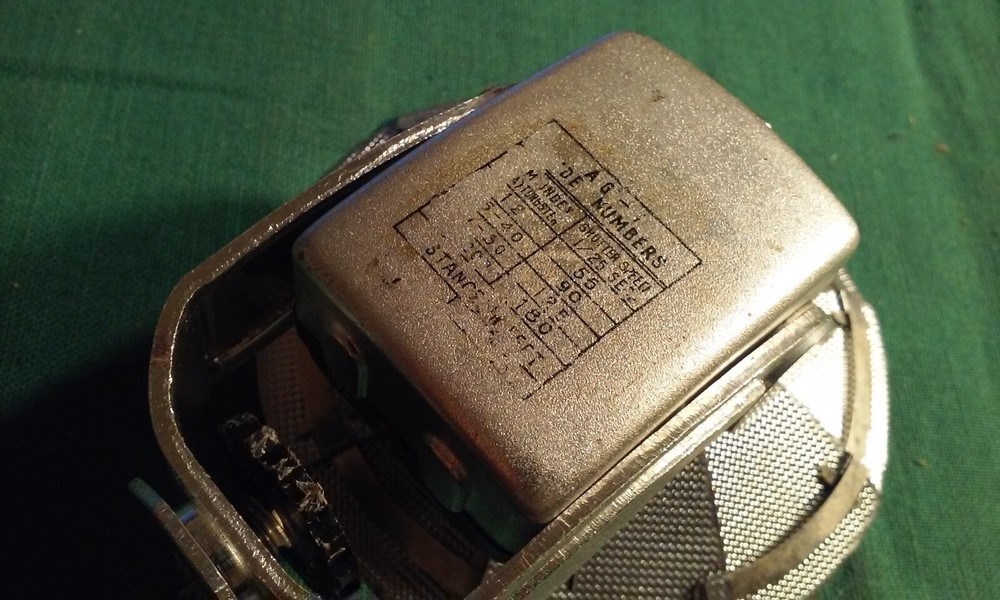 Vintage VOSS Camera Folding Flash Bulb Gun Attachment With Black Vinyl Case