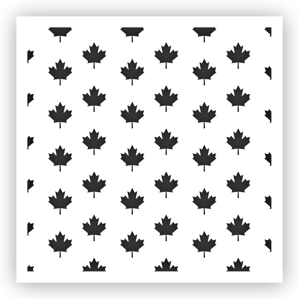 Maple Leaf Canada Stencil - Choose a Size - Laser-Cut Reusable Plastic