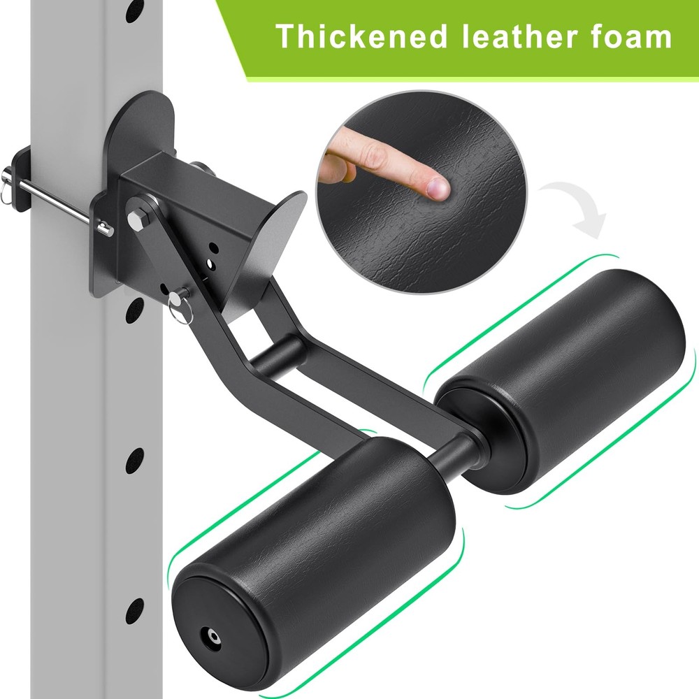 Nordic Hamstring Curl Squat Rack Attachment for 3" x 3" Power Rack with 1/2" ...